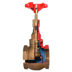 شیر فلکه سوزنی برنجی  برنزی دنده ای سام pn16