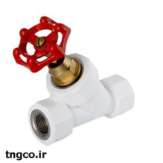 شیر فلکه بوشن فلزی 45 درجه آذین لوله سپاهان