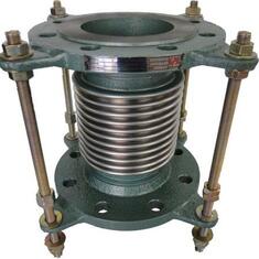 لرزه گیر آکاردئونی دوجداره فلنجدار مهاردار کلاس 150 ارتعاشات صنعتی ایران 