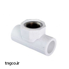 پایین تنه شیر فلکه سفید پلی پروپلین آذین لوله سپاهان