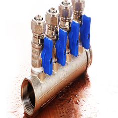 کلکتور مدولار همراه والو کوپلی نیوپایپ آبی 12522