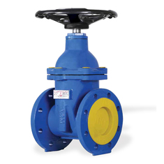 شیر فلکه کشویی چدنی زبانه لاستیکی وگ ایران  GATE VALVE PN16