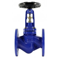 شیر فلکه سوزنی بلوزدار عیوض دمای کاری 350 درجه GGG40 PN16  