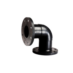 زانوی 90درجه فلنجدار هسته فولادی پلی اتیلن تکاب اتصال 10 بار و 16 بار