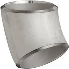 زانو استنلس استیل 316 لب جوش 45 درجه رده 80 A403 316/316L	