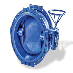 شیر پروانه ای فلنجدار چدنی گیربکسی GGG40 PN10/PN16 وگ امید گلستان