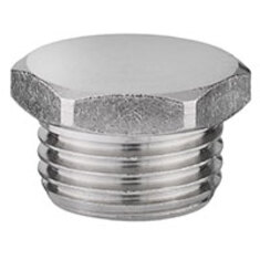 درپوش کپ استینلس استیل دنده ای کلاس 3000 PLUG S.S NPT  3000# A182 F316