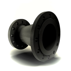 تبدیل فلنجدار هسته فولادی پلی اتیلن تکاب اتصال 10 بار و 16 بار