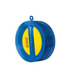 شیر یکطرفه ویفری چدنی دریچه برنجی وگ ایران GGG40 CHECK VALVE