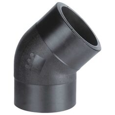 زانوی 45درجه تزریقی پلی اتیلن تکاب اتصال 10 بار و 16 بار