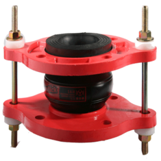 لرزه گیر لاستیکی مهاردار کلاس 150  مارک قرمز جهت آبگرم 10 بار 90دجه ارتعاشات صنعتی ایران