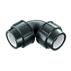 زانو پلی اتیلن دو سر مهره