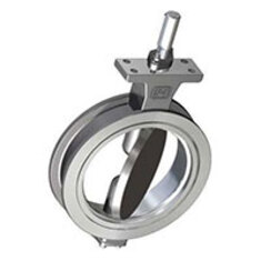 شیر پروانه ای کلاس 300 استنلس استیل استیل ویفری BUTTERFLY VALVE CS A351 316 WAFER TYPE 300#